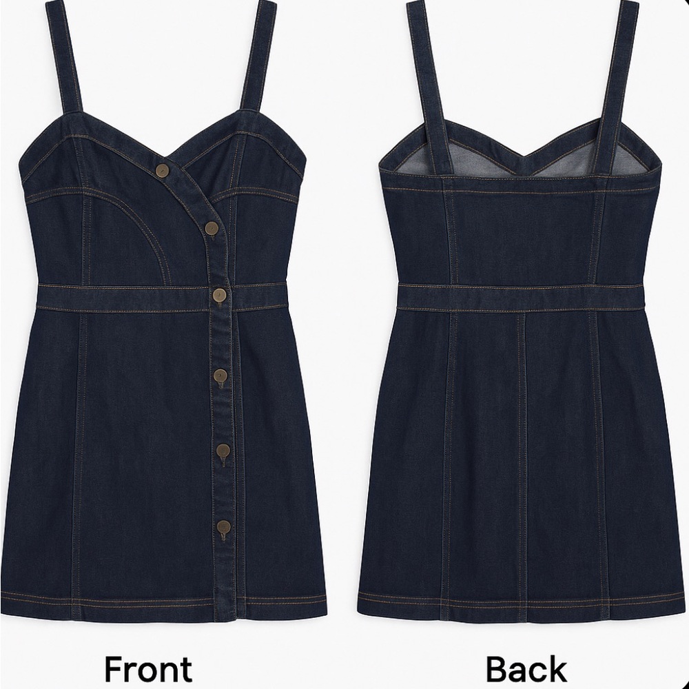 See by Chloé Dark Wash Denim Mini Dress